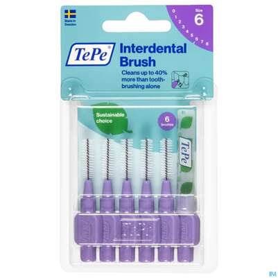 Tepe Interdentalbuersten 1,1mm Lila 6st, A-Nr.: 3698484 - 01