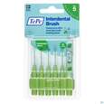 Sie sehen eine Packung Tepe Interdentalbuersten 0,8mm Gruen 6st, Produktbild: 03 Tepe Interdentalbuersten 0,8mm Gruen 6st, A-Nr.: 3698461 - 03