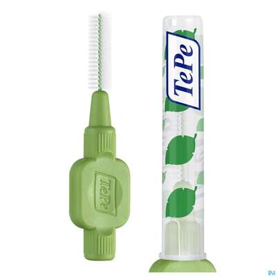 Sie sehen eine Packung Tepe Interdentalbuersten 0,8mm Gruen 6st, Produktbild: 05 Tepe Interdentalbuersten 0,8mm Gruen 6st, A-Nr.: 3698461 - 05