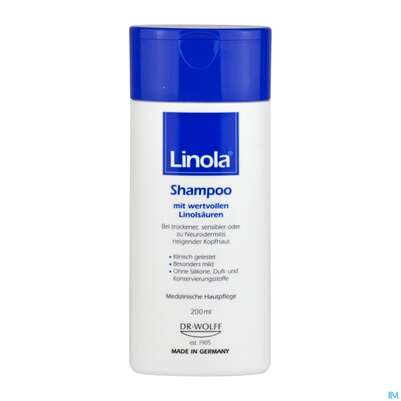 Sie sehen eine Packung Shampoon Linola 200ml, Produktbild: 07 Shampoon Linola 200ml, A-Nr.: 3628259 - 07