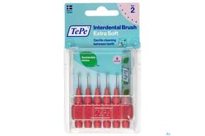 Tepe Interdentalbuersten Extra Weich 0,5mm Hellrot 6st, A-Nr.: 3995762 - 01