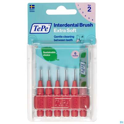 Tepe Interdentalbuersten Extra Weich 0,5mm Hellrot 6st, A-Nr.: 3995762 - 01