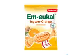 Em-eukal Bonbons Zuckerfrei Ingwer-orange 75g, A-Nr.: 3997873 - 01