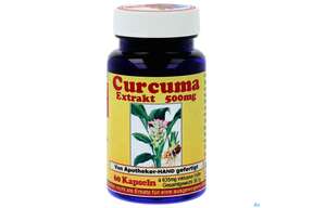 Curcuma Kapseln 500mg Extrakt 60st, A-Nr.: 4171773 - 01