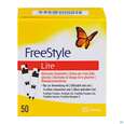 Sie sehen eine Packung Diagnostika U.zubehoer Freestyle/lite Teststreifen -abbott 50st, Produktbild: 05 Diagnostika U.zubehoer Freestyle/lite Teststreifen -abbott 50st, A-Nr.: 3601906 - 05