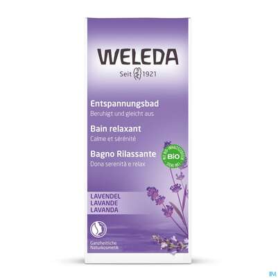 Sie sehen eine Packung Weleda Lavendel -entspannungsbad 200ml, Produktbild: 01 Weleda Lavendel -entspannungsbad 200ml, A-Nr.: 2156278 - 01