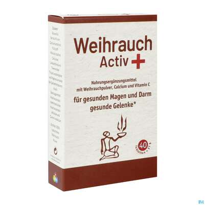 Sie sehen eine Packung Weihrauch Activ +hws Tabl 40st, Produktbild: 02 Weihrauch Activ +hws Tabl 40st, A-Nr.: 2047000 - 02