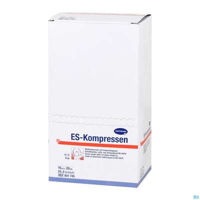 Mullkompressen-es Hartmann/steril 8fach 17faedig 10x 20cm 25x2 50st, A-Nr.: 1152887 - 03