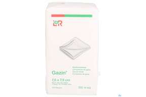 Mullkompressen Gazin Baumw.17faedig Unsteril 8fach 7,5x 7,5cm 100st, A-Nr.: 2386908 - 01