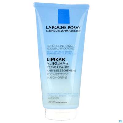 Sie sehen eine Packung La Roche Posay Koerperpflege Lipikar/surgras Konzentr.duschcreme 200ml, Produktbild: 01 La Roche Posay Koerperpflege Lipikar/surgras Konzentr.duschcreme 200ml, A-Nr.: 3061634 - 01