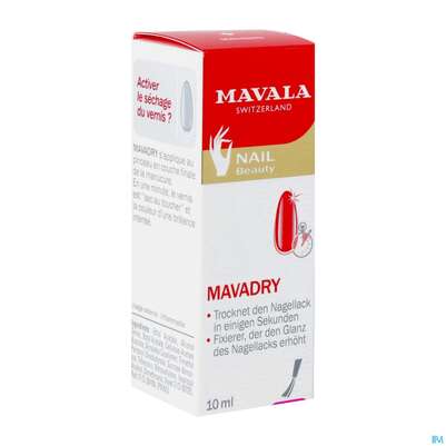 Sie sehen eine Packung Mavala Mavadry-fluessig 10ml, Produktbild: 02 Mavala Mavadry-fluessig 10ml, A-Nr.: 3054516 - 02