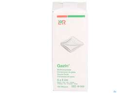 Mullkompressen Gazin Baumw.17faedig Unsteril 8fach 5x 5cm 100st, A-Nr.: 2386883 - 01