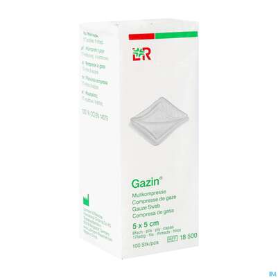 Mullkompressen Gazin Baumw.17faedig Unsteril 8fach 5x 5cm 100st, A-Nr.: 2386883 - 03
