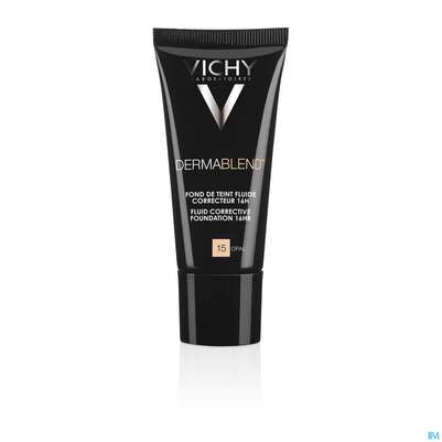 Sie sehen eine Packung Vichy Dermablend Make-up 15 Opal 30ml, Produktbild: 06 Vichy Dermablend Make-up 15 Opal 30ml, A-Nr.: 3044618 - 06
