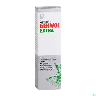 Sie sehen eine Packung Gehwol Extra Fusspflege Creme Nr 64110 75ml, Produktbild: 03 Gehwol Extra Fusspflege Creme Nr 64110 75ml, A-Nr.: 1106189 - 03