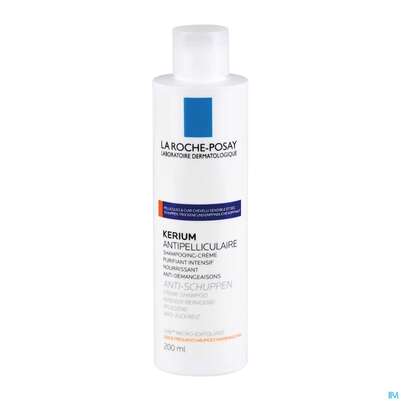 Sie sehen eine Packung Shampoon La Roche Posay Kerium Creme-trock.schuppen 200ml, Produktbild: 03 Shampoon La Roche Posay Kerium Creme-trock.schuppen 200ml, A-Nr.: 3014014 - 03