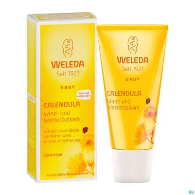 Sie sehen eine Packung Weleda Calendula Wind & Wetter Balsam 30ml, Produktbild: 06 Weleda Calendula Wind & Wetter Balsam 30ml, A-Nr.: 3015077 - 06