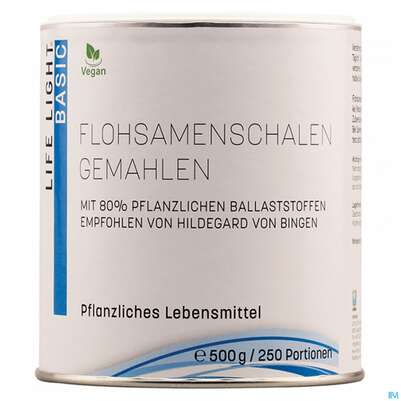 Flohsamenschalen Gemahlen Life Light 500g, A-Nr.: 1752423 - 02