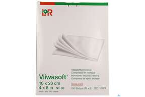 Vlieskompressen Vliwasoft 4fach Steril 10x 20cm 150st, A-Nr.: 1647979 - 01