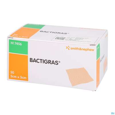 Kompressen Bactigras Paraffingaze 5x 5cm 50st, A-Nr.: 1599387 - 02