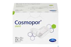Wundverband Cosmopor Steril Selbstklebend 5x 7,2cm 50st, A-Nr.: 1526052 - 01