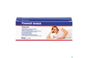 Fixierbinden Fixomull/stretch Fixierverband 2mx15cm 1st, A-Nr.: 0782296 - 01