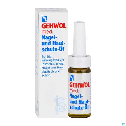 Sie sehen eine Packung Gehwol Med.nagel U.hautschutz Oel Nr 64123 15ml, Produktbild: 04 Gehwol Med.nagel U.hautschutz Oel Nr 64123 15ml, A-Nr.: 1463423 - 04
