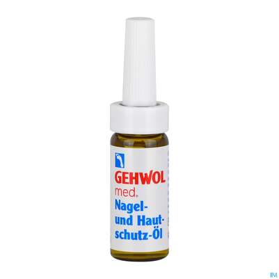 Sie sehen eine Packung Gehwol Med.nagel U.hautschutz Oel Nr 64123 15ml, Produktbild: 05 Gehwol Med.nagel U.hautschutz Oel Nr 64123 15ml, A-Nr.: 1463423 - 05