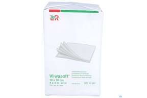 Vlieskompressen Vliwasoft 6fach/unsteril Lose 10x 10cm 100st, A-Nr.: 1372815 - 01