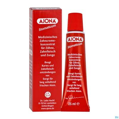 Zahnpaste Ajona Stomaticum Rot 25ml, A-Nr.: 0208278 - 06