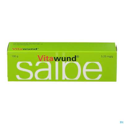 Sie sehen eine Packung Vitawund Salbe 100g, Produktbild: 01 Vitawund Salbe 100g, A-Nr.: 1256954 - 01