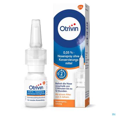 Sie sehen eine Packung Otrivin Nasenspray 0,05% O.konservier.mtl 10ml, Produktbild: 03 Otrivin Nasenspray 0,05% O.konservier.mtl 10ml, A-Nr.: 2475606 - 03