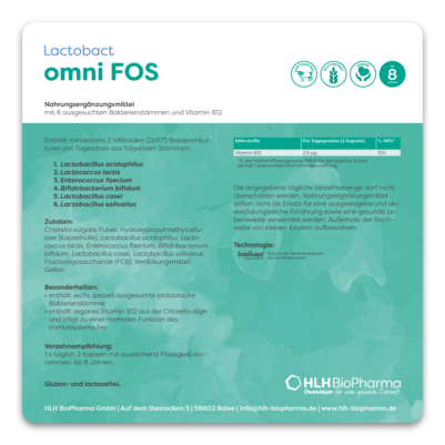 Sie sehen eine Packung Lactobact omni FOS, Produktbild: 04 Lactobact omni FOS, A-Nr.: 3967808 - 04