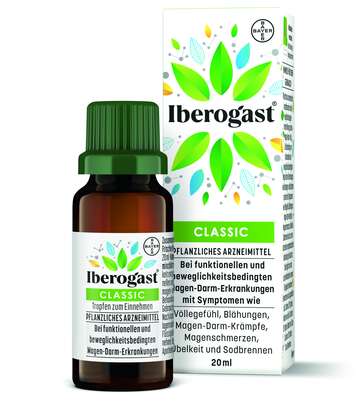 Sie sehen eine Packung Iberogast® CLASSIC Tropfen zum Einnehmen, Produktbild: 01 Iberogast® CLASSIC Tropfen zum Einnehmen, A-Nr.: 2472660 - 01