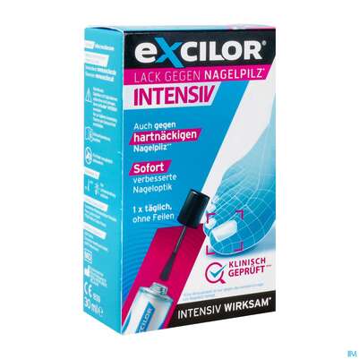 Sie sehen eine Packung Nagel Pilz Excilor Intensiv 30ml, Produktbild: 04 Nagel Pilz Excilor Intensiv 30ml, A-Nr.: 4861495 - 04