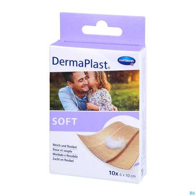Sie sehen eine Packung Dermaplast Sensitive 6x 10cm 10st, Produktbild: 04 Dermaplast Sensitive 6x 10cm 10st, A-Nr.: 3047203 - 04