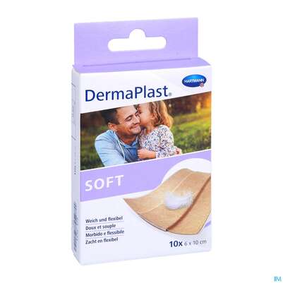Sie sehen eine Packung Dermaplast Sensitive 6x 10cm 10st, Produktbild: 05 Dermaplast Sensitive 6x 10cm 10st, A-Nr.: 3047203 - 05