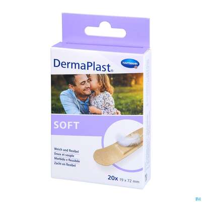 Sie sehen eine Packung Wundpflaster Dermaplast/sensitive Strips 19x72mm 20st, Produktbild: 02 Wundpflaster Dermaplast/sensitive Strips 19x72mm 20st, A-Nr.: 3047226 - 02