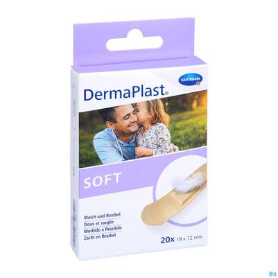Sie sehen eine Packung Wundpflaster Dermaplast/sensitive Strips 19x72mm 20st, Produktbild: 03 Wundpflaster Dermaplast/sensitive Strips 19x72mm 20st, A-Nr.: 3047226 - 03