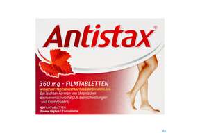 Antistax Filmtabl 360mg 60st, A-Nr.: 3520421 - 01