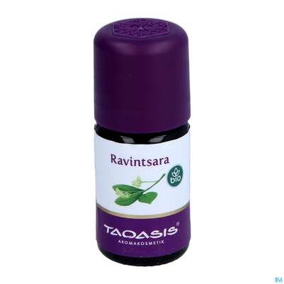 Sie sehen eine Packung Aetherische Oele Taoasis Bio Ravintsara 5ml, Produktbild: 03 Aetherische Oele Taoasis Bio Ravintsara 5ml, A-Nr.: 5384560 - 03