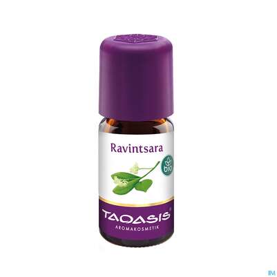 Sie sehen eine Packung Aetherische Oele Taoasis Bio Ravintsara 5ml, Produktbild: 04 Aetherische Oele Taoasis Bio Ravintsara 5ml, A-Nr.: 5384560 - 04