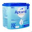 Sie sehen eine Packung Aptamil Milch-fertignahrung Pronutra Pre 400g, Produktbild: 02 Aptamil Milch-fertignahrung Pronutra Pre 400g, A-Nr.: 4945878 - 02