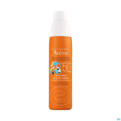Sie sehen eine Packung Avène Kinder-sonnenspray Spf 50+ 200ml, Produktbild: 03 Avène Kinder-sonnenspray Spf 50+ 200ml, A-Nr.: 3208066 - 03