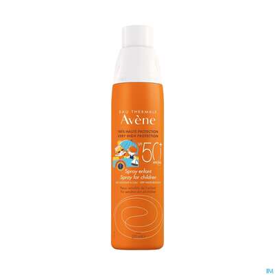 Sie sehen eine Packung Avène Kinder-sonnenspray Spf 50+ 200ml, Produktbild: 05 Avène Kinder-sonnenspray Spf 50+ 200ml, A-Nr.: 3208066 - 05