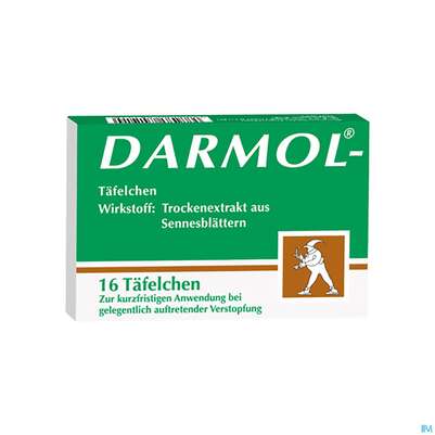 Sie sehen eine Packung Darmol 16 Täfelchen, Produktbild: 02 Darmol 16 Täfelchen, A-Nr.: 0841917 - 02