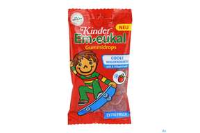 Em-eukal Gummidrops Zuckerhaltig/kinder Coole Walderdbeere 75g, A-Nr.: 5165823 - 01