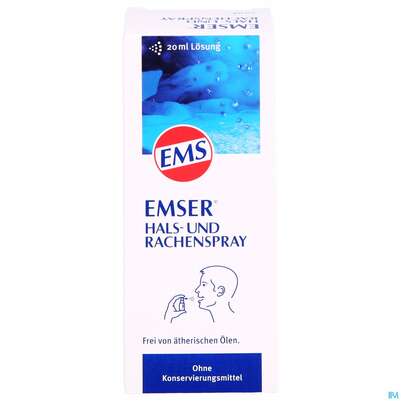 Sie sehen eine Packung Emser Hals +rachenspray 20ml, Produktbild: 01 Emser Hals +rachenspray 20ml, A-Nr.: 3487942 - 01