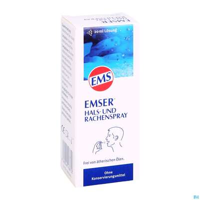 Sie sehen eine Packung Emser Hals +rachenspray 20ml, Produktbild: 02 Emser Hals +rachenspray 20ml, A-Nr.: 3487942 - 02
