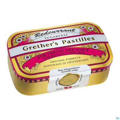 Grether's Pastilles Redcurrant Zuckerfrei 110g, A-Nr.: 1741537 - 02